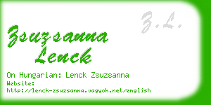zsuzsanna lenck business card